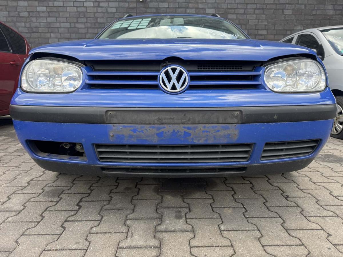 VW Golf 4 original Sto&szlig;stange Stossf&auml;nger vorn LA5C Surfblau Bj.2001
